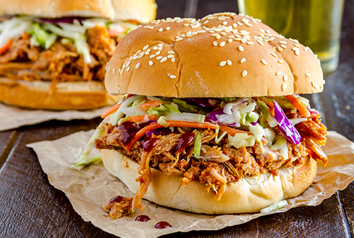Denny’s Barbeque Pulled Pork Sandwiches